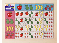 Juego de lógica frutas