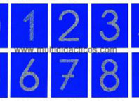 Placas tactiles numeros