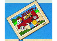 Puzzles set 5 medios de transporte