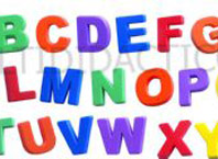 Letras jumbo magneticas mayúsculas