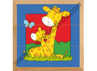 Puzzle animales Girafa