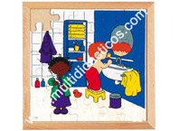 Puzzles higiene lavar los dientes