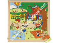 Puzzle estaciones Verano