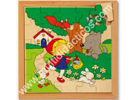 Puzzle cuentos Caperucita roja