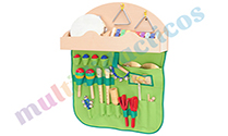 Set de instrumentos musicales con bolsa de tela