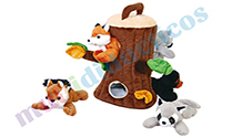 Conjunto de animales bosque