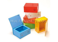 Cajas con grabacion voz (6 cajas)