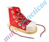 Zapato cordones para atar