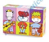 Puzzle cubos Animales